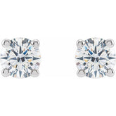 14K White 1/2 CTW Lab-Grown Diamond Earrings
